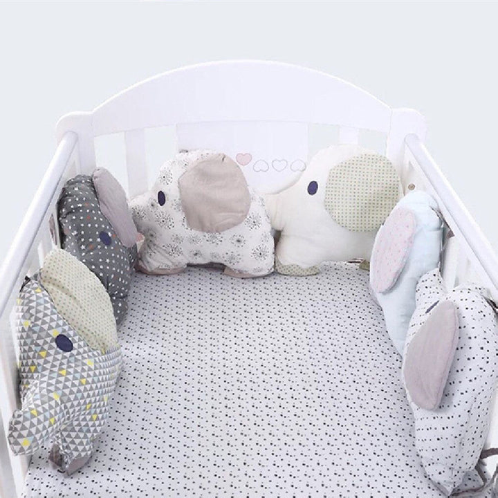 Elevate Your Baby’s Nursery with Our Cotton Embroidered Elephant Crib Supplies